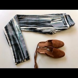 Armani Exchange (A/X) striped jeans in size 0.